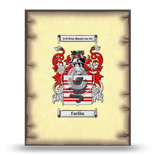 Farfán Coat of Arms Print