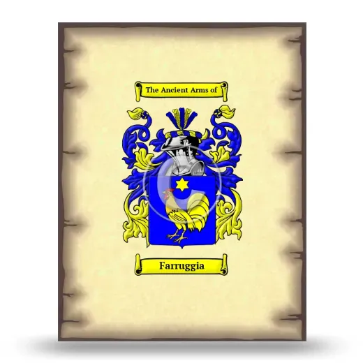 Farruggia Coat of Arms Print