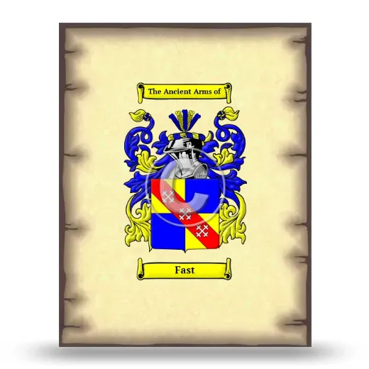 Fast Coat of Arms Print