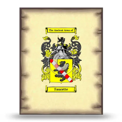 Faucette Coat of Arms Print