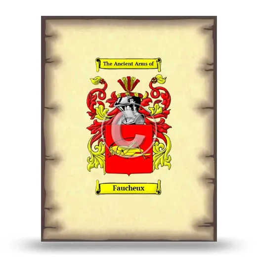 Faucheux Coat of Arms Print
