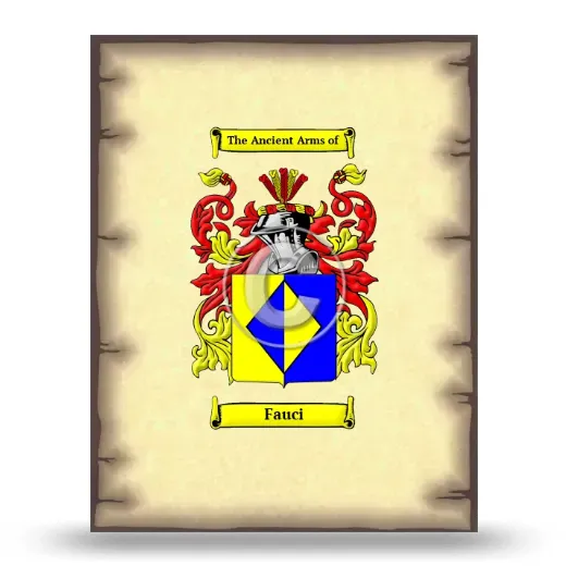 Fauci Coat of Arms Print