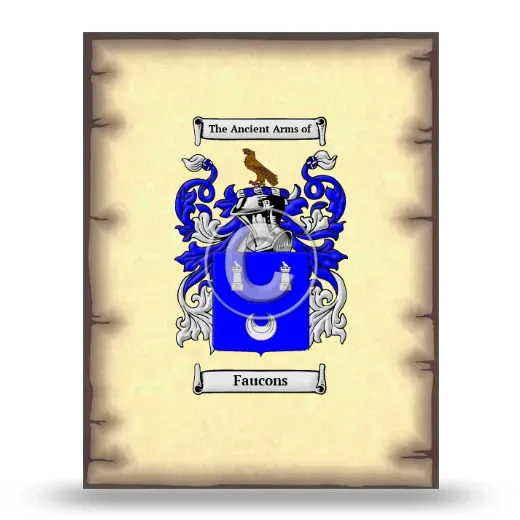 Faucons Coat of Arms Print