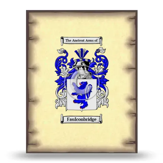 Faulconbridge Coat of Arms Print