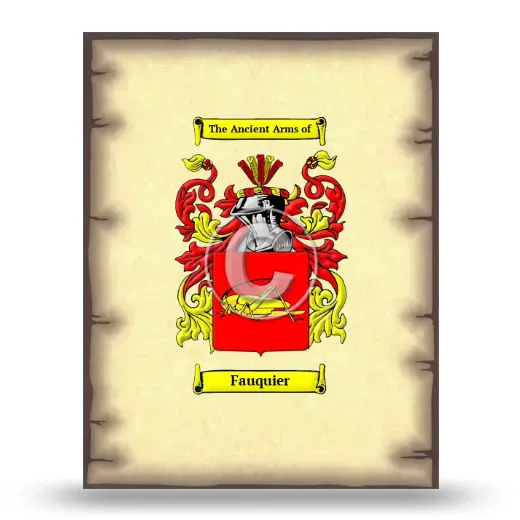 Fauquier Coat of Arms Print