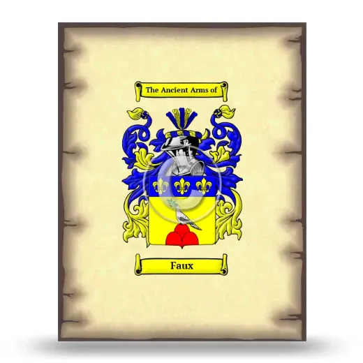 Faux Coat of Arms Print