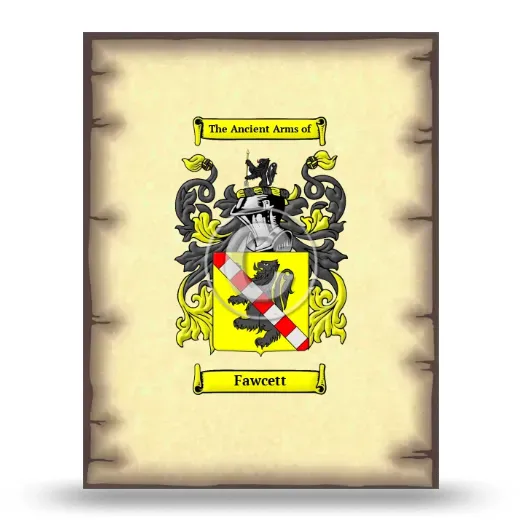 Fawcett Coat of Arms Print