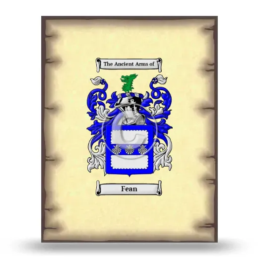 Fean Coat of Arms Print