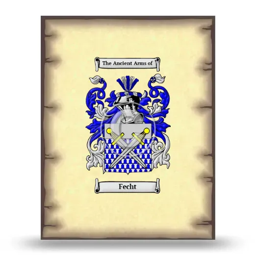 Fecht Coat of Arms Print