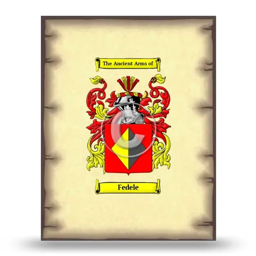 Fedele Coat of Arms Print