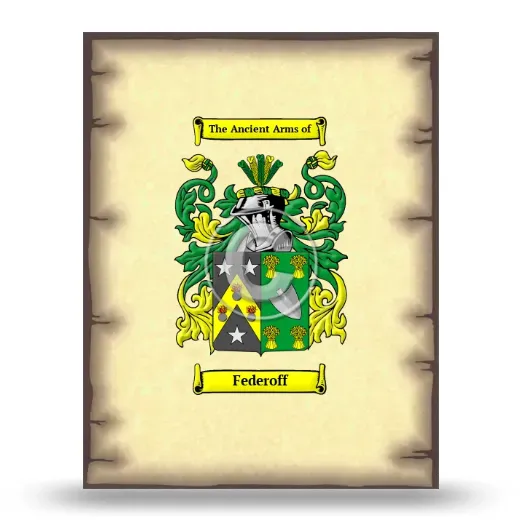 Federoff Coat of Arms Print