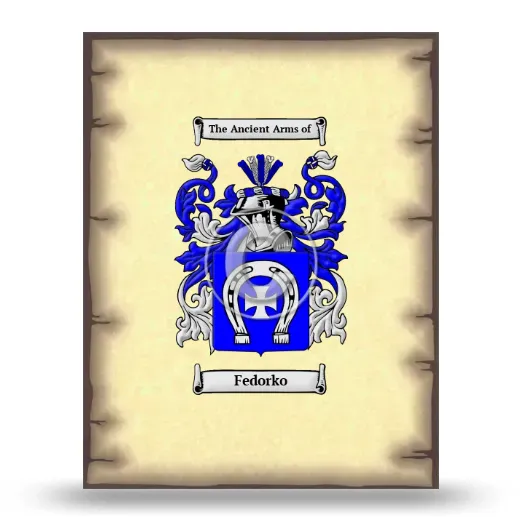 Fedorko Coat of Arms Print