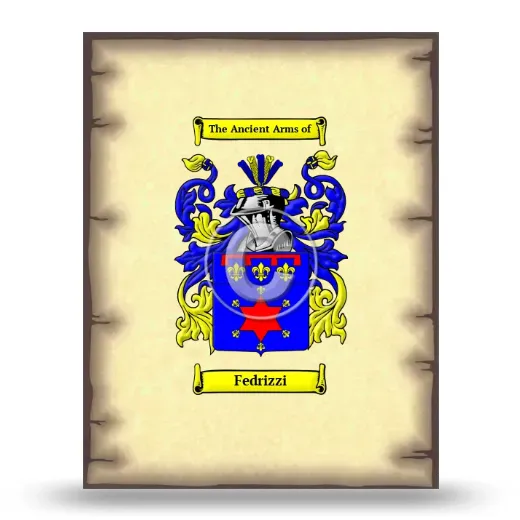 Fedrizzi Coat of Arms Print