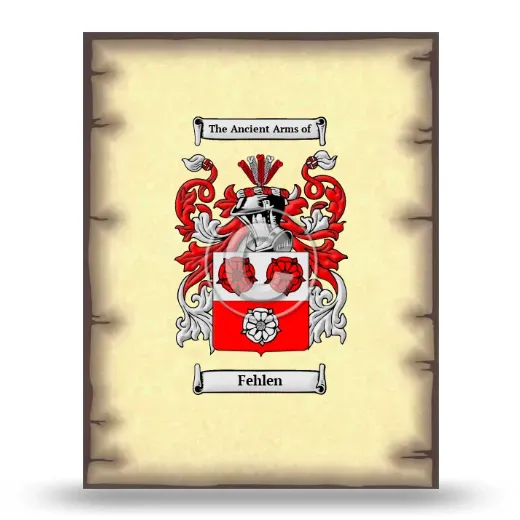 Fehlen Coat of Arms Print