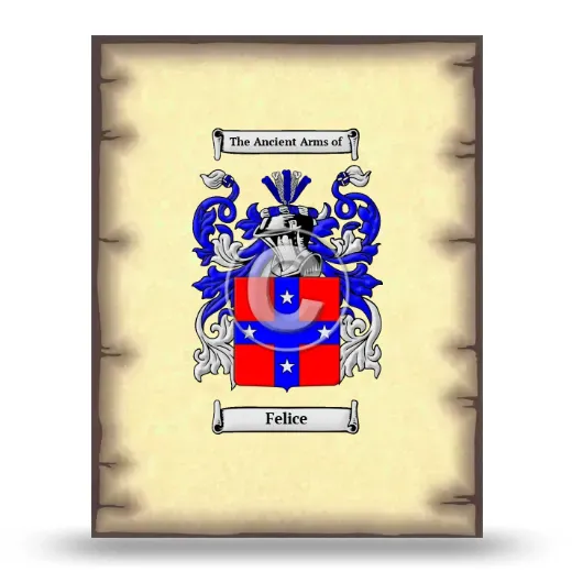 Felice Coat of Arms Print