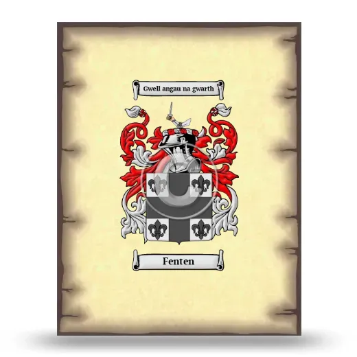 Fenten Coat of Arms Print