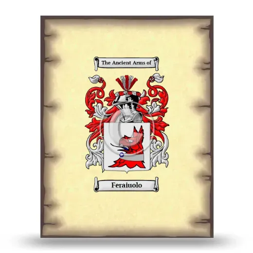 Feraiuolo Coat of Arms Print