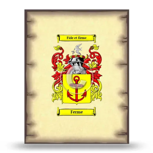 Ferme Coat of Arms Print