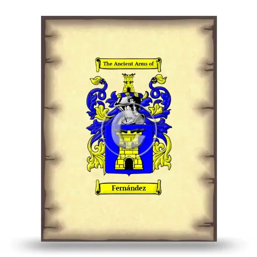 Fernández Coat of Arms Print