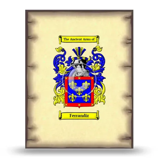 Ferrandiz Coat of Arms Print