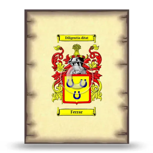 Ferrar Coat of Arms Print