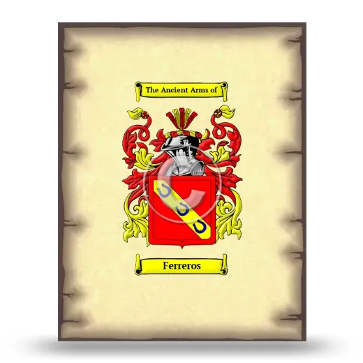 Ferreros Coat of Arms Print