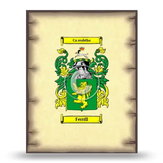 Ferrill Coat of Arms Print