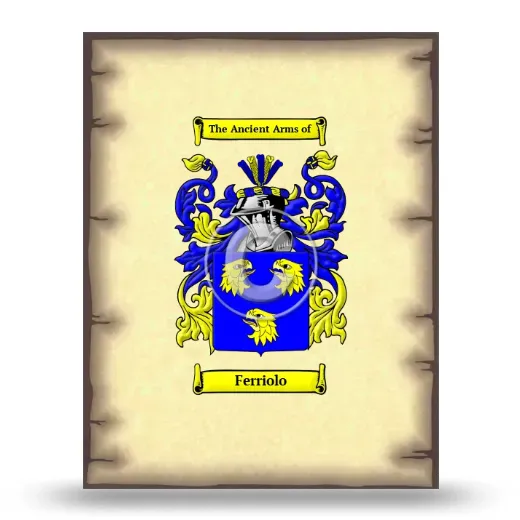 Ferriolo Coat of Arms Print