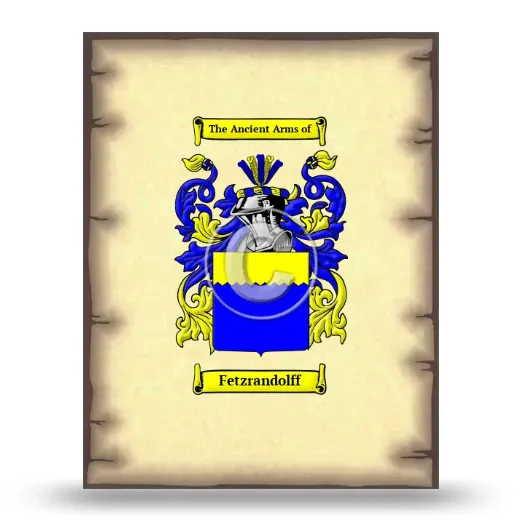 Fetzrandolff Coat of Arms Print