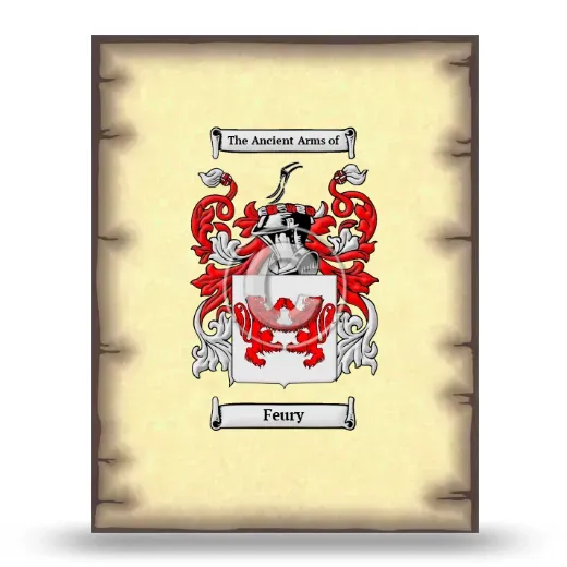 Feury Coat of Arms Print