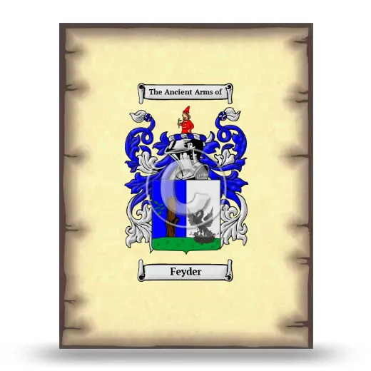 Feyder Coat of Arms Print