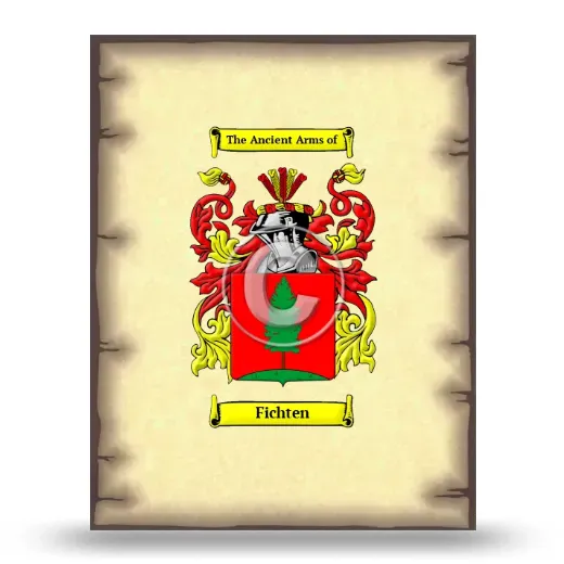 Fichten Coat of Arms Print