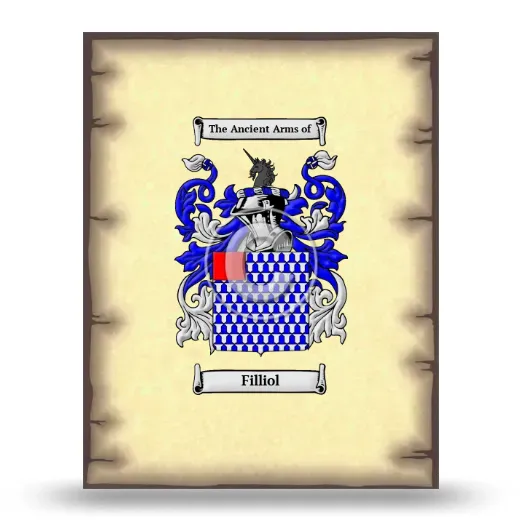 Filliol Coat of Arms Print