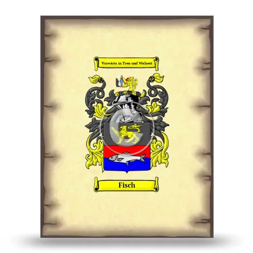 Fisch Coat of Arms Print