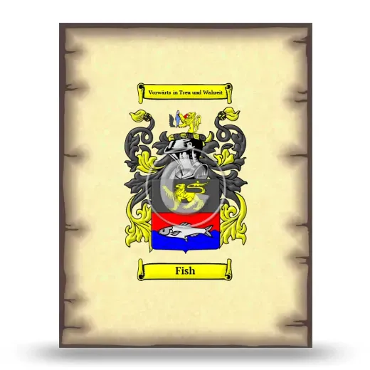 Fish Coat of Arms Print