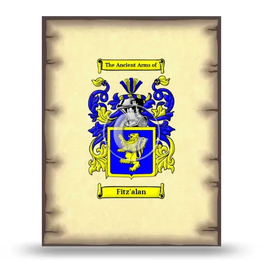 Fitz'alan Coat of Arms Print