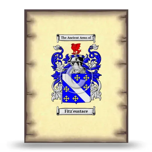 Fitz'eustace Coat of Arms Print
