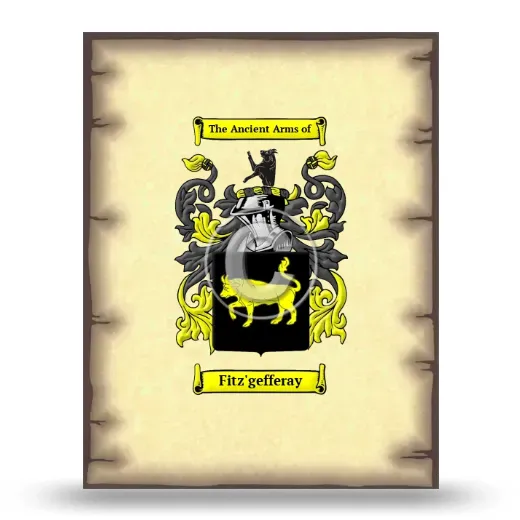 Fitz'gefferay Coat of Arms Print