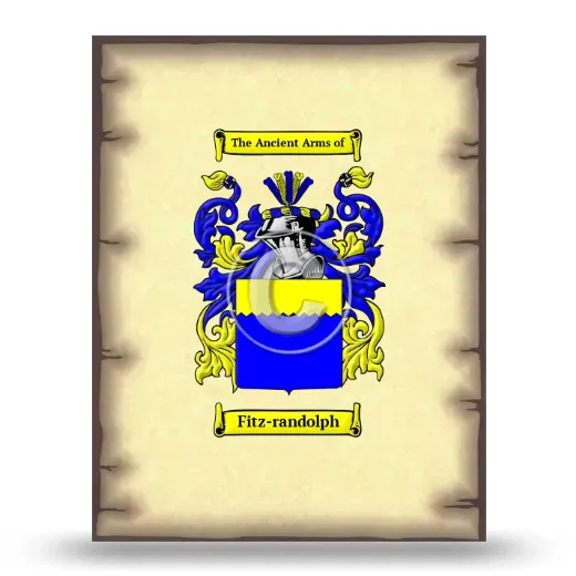 Fitz-randolph Coat of Arms Print