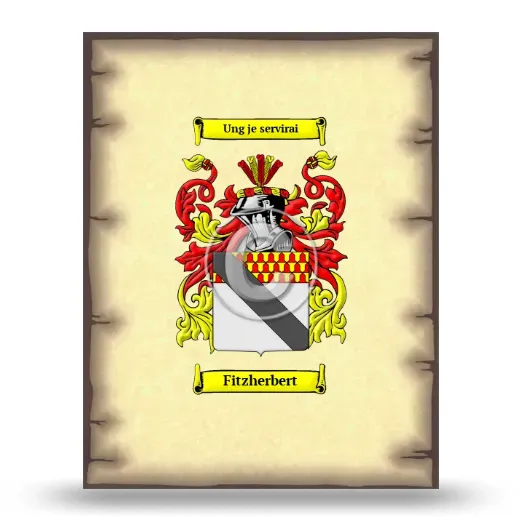 Fitzherbert Coat of Arms Print