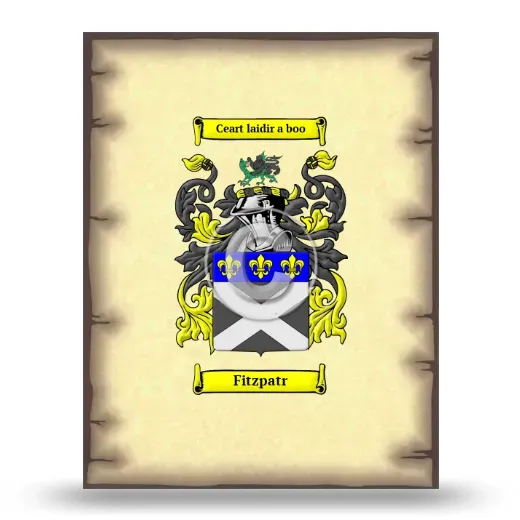 Fitzpatr Coat of Arms Print