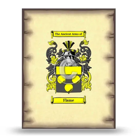 Flame Coat of Arms Print