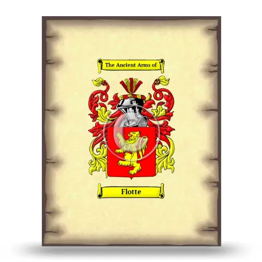 Flotte Coat of Arms Print