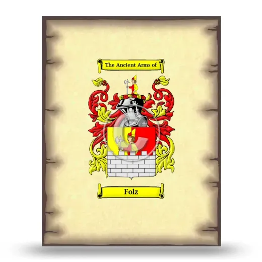 Folz Coat of Arms Print