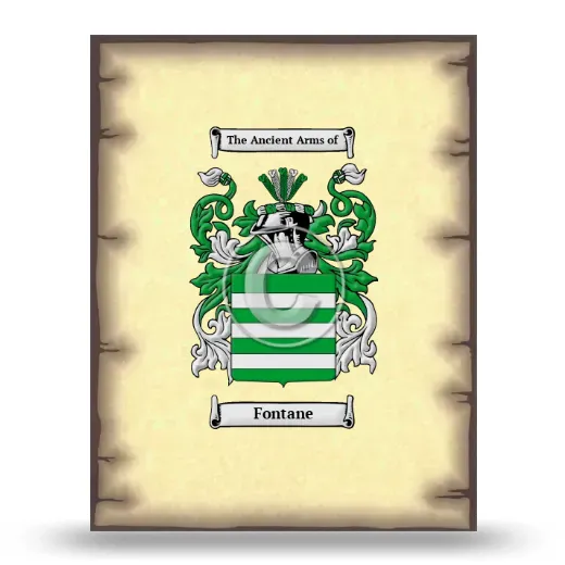 Fontane Coat of Arms Print