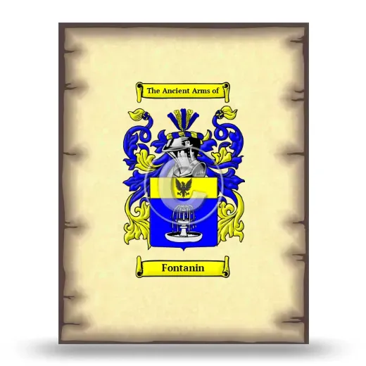 Fontanin Coat of Arms Print