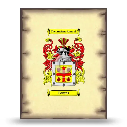 Fontes Coat of Arms Print