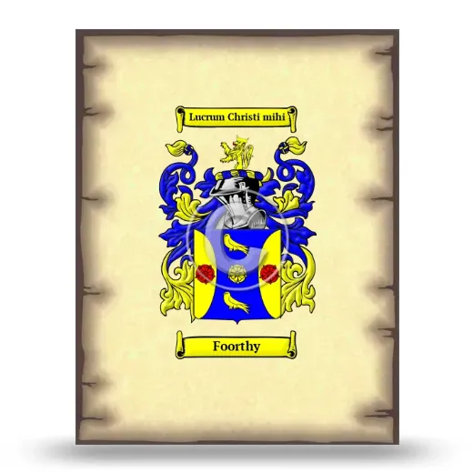 Foorthy Coat of Arms Print