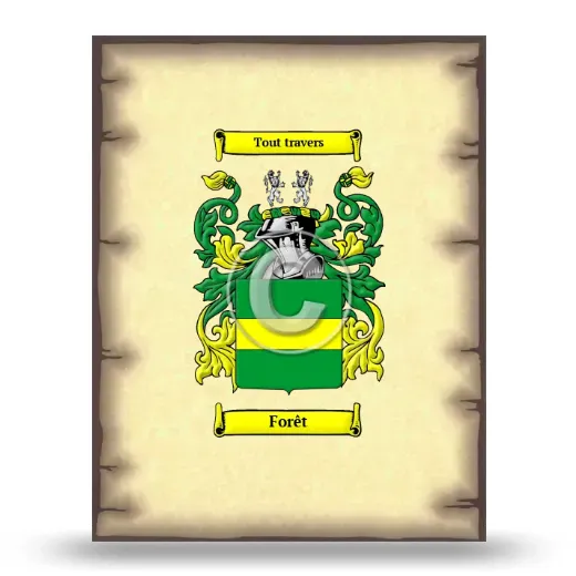 Forêt Coat of Arms Print
