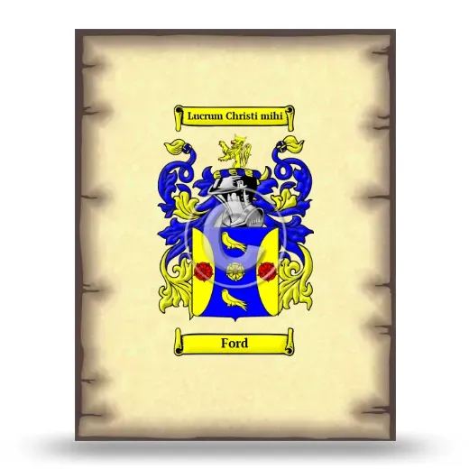 Ford Coat of Arms Print